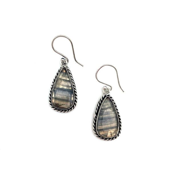 Kashi Semiprecious Earrings - Labradorite