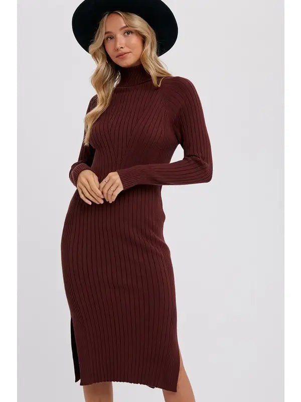 Turtleneck Sweater Dress