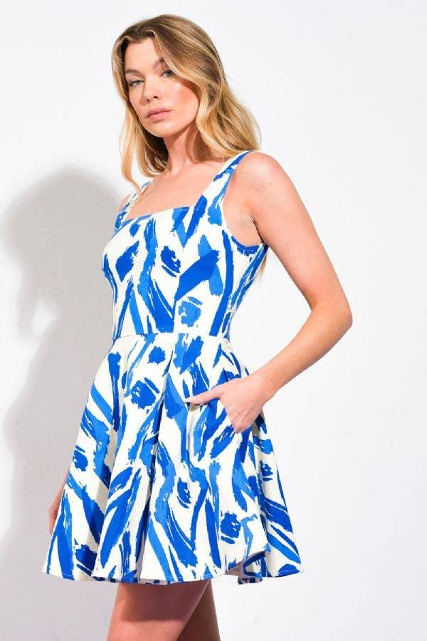 Printed Woven Mini Dress - Shop Emma's 