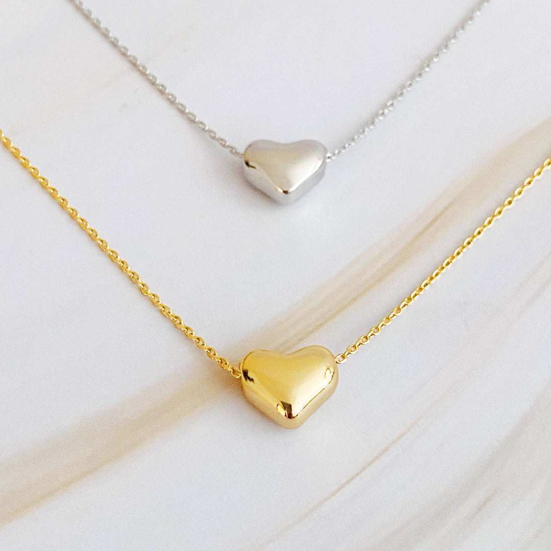 Ellison+Young - Love Bean Heart Necklace gold 22