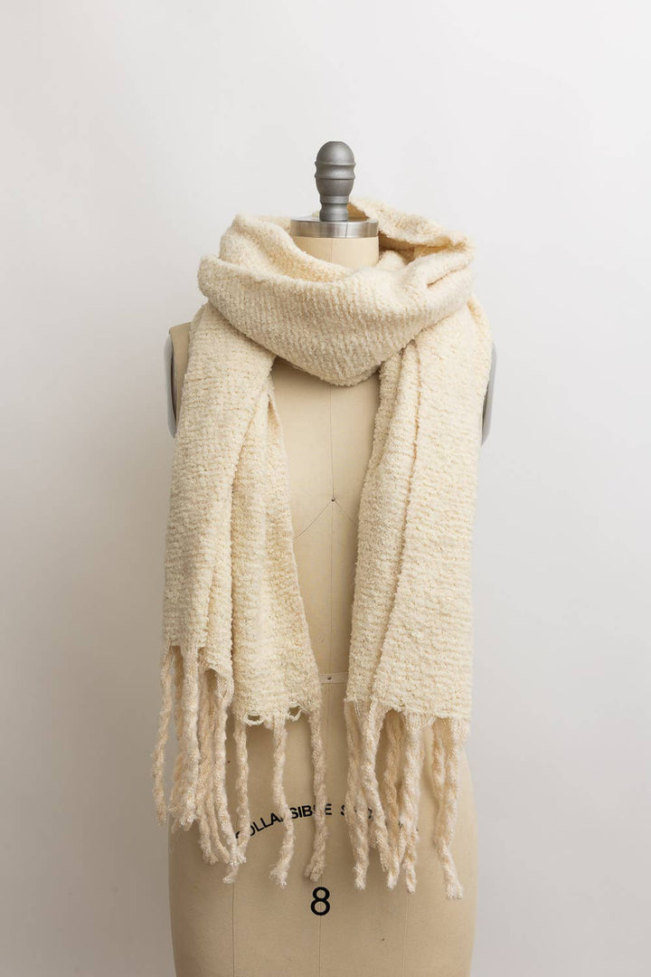 Knit Scarf With Tassels