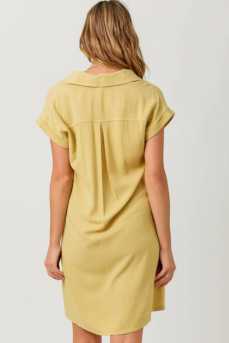 Linen Blend Dress