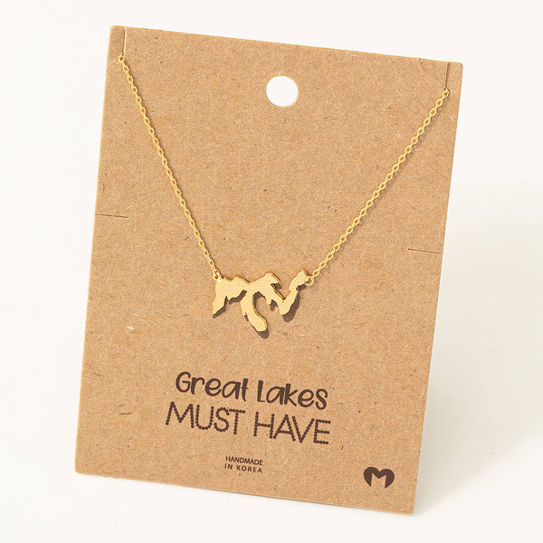 Fame Accessories - The Great Lakes Pendant Necklace