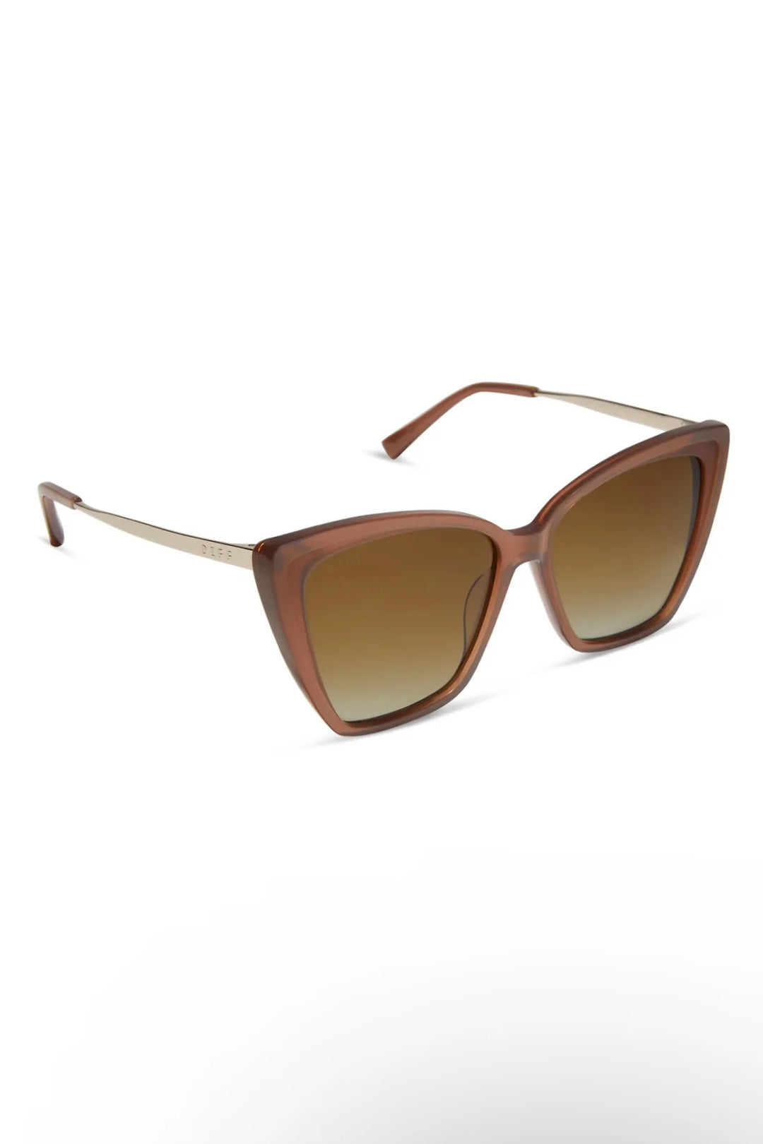 DIFF Becky II Macchiato Brown Gradient Polarized Sunglasses