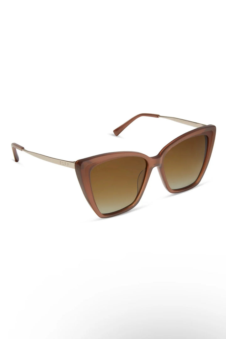 DIFF Becky II Macchiato Brown Gradient Polarized Sunglasses