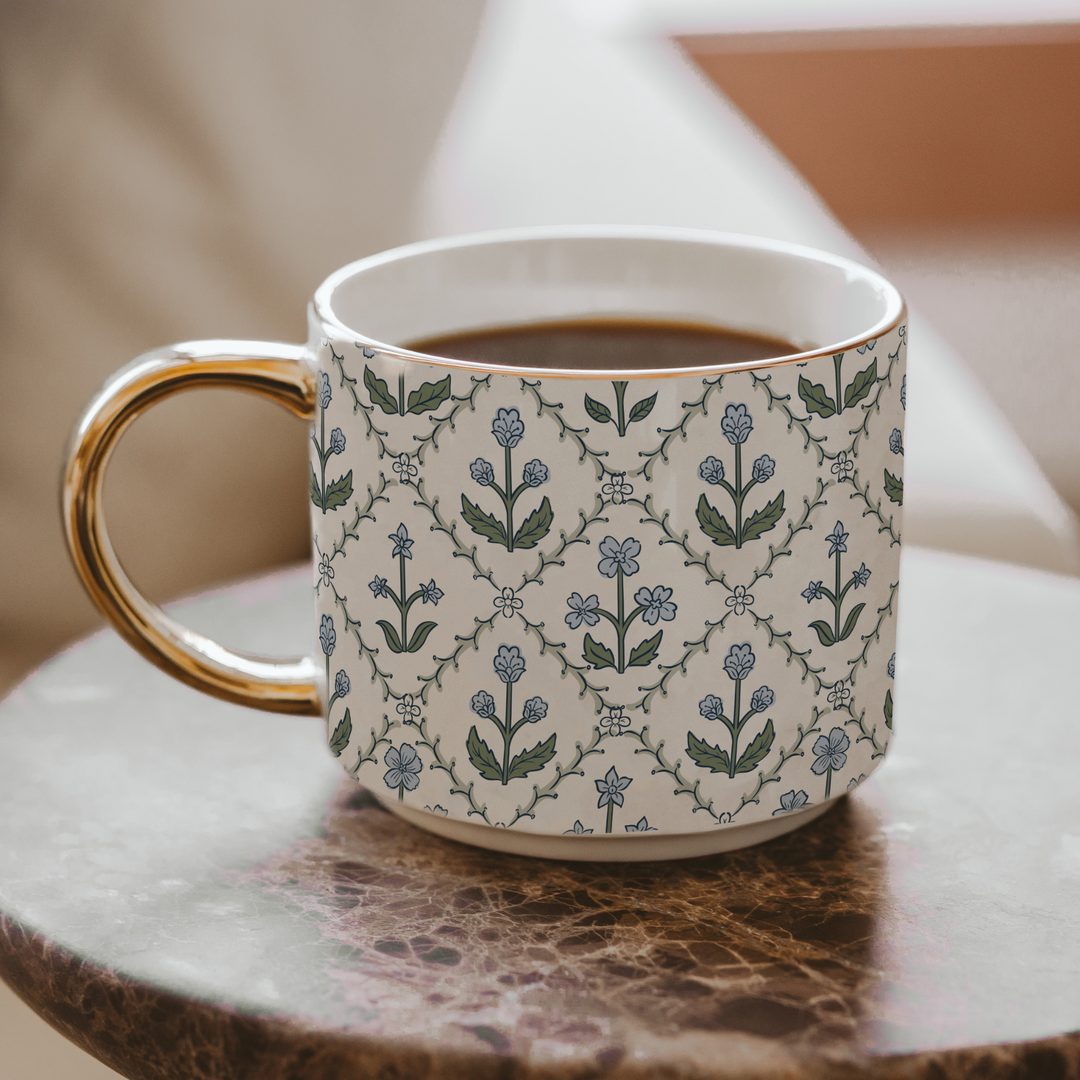 Sweet Water Decor - Floral Quilt Coffee Mug