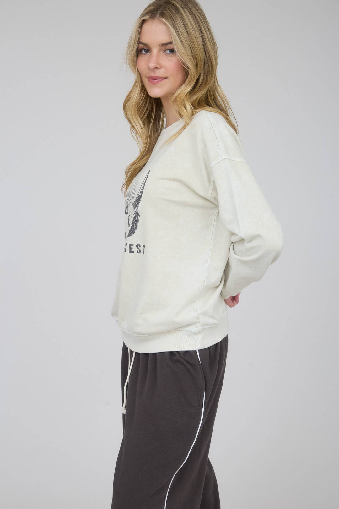 Wild West Graphic Top Oatmeal 2