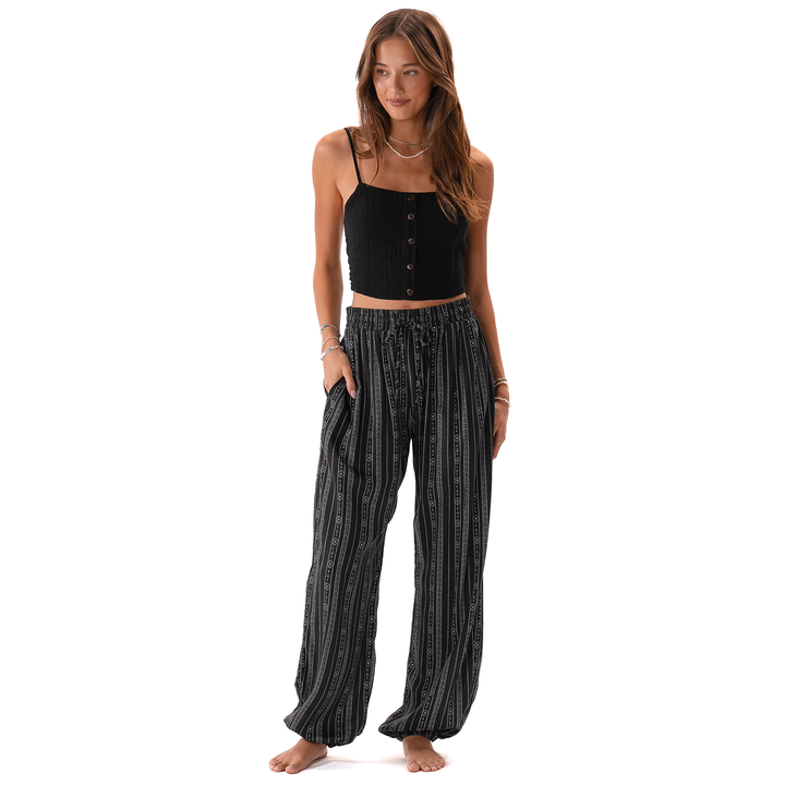 Lotus and Luna Akha Tribal Jogger Harem Pants black 7