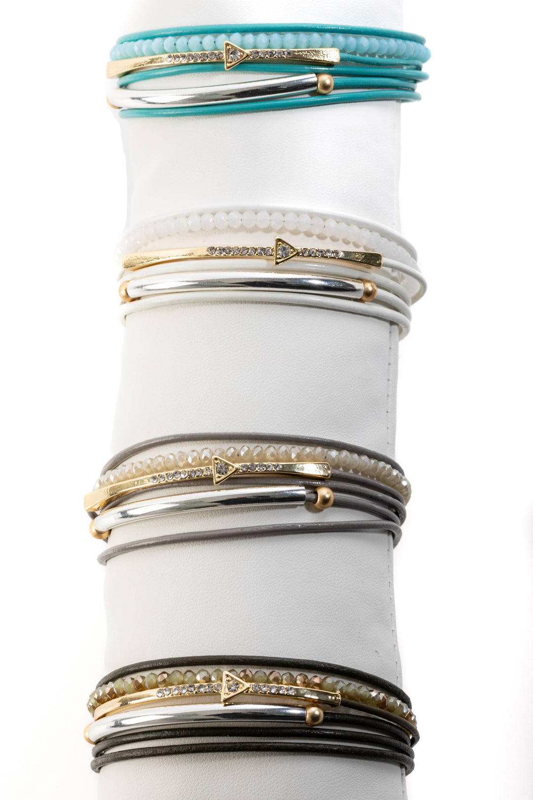SAACHI - Leather Golden Arrow Bracelet