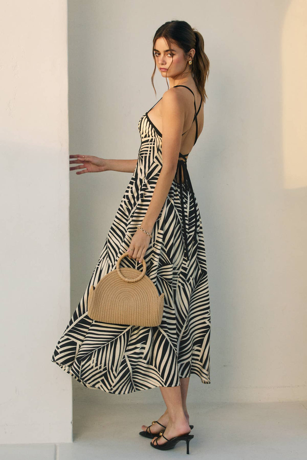 Dress Forum Mango Grove Handkerchief Hem Dress Midnight Fern 1