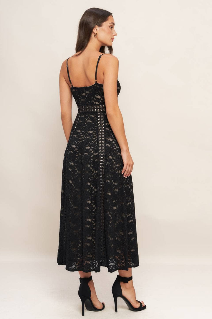 Woven Lace Mmidi Dress3