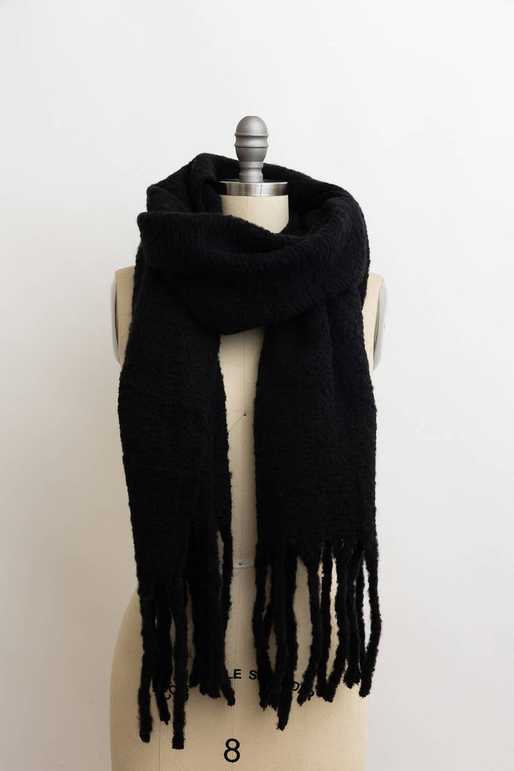 Knit Scarf With Tassels