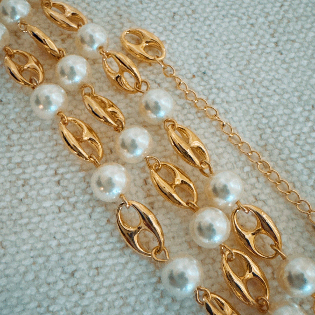 Ellison+Young - Nobles In Paris Pearl And Bit Necklace gold 2