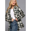 Oversize Print Faux Fur Shacket