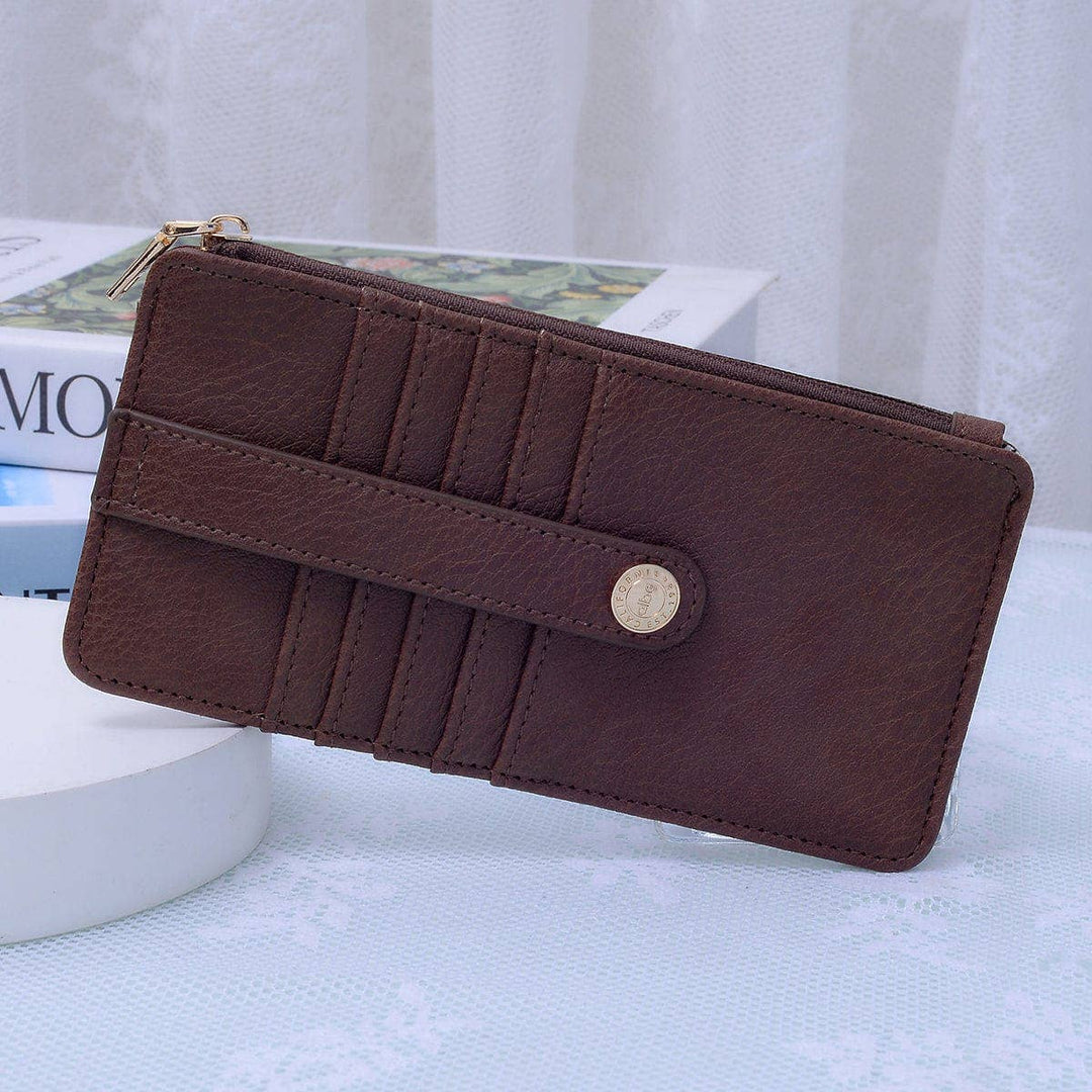 MiMi Wholesale - Saige Slim Cardholder Wallet coffee