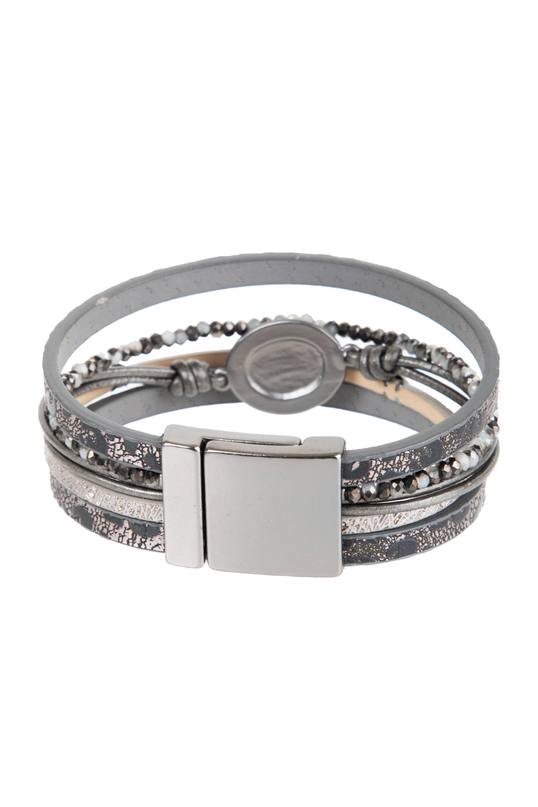 SAACHI - Stone Cold Leather Bracelet3