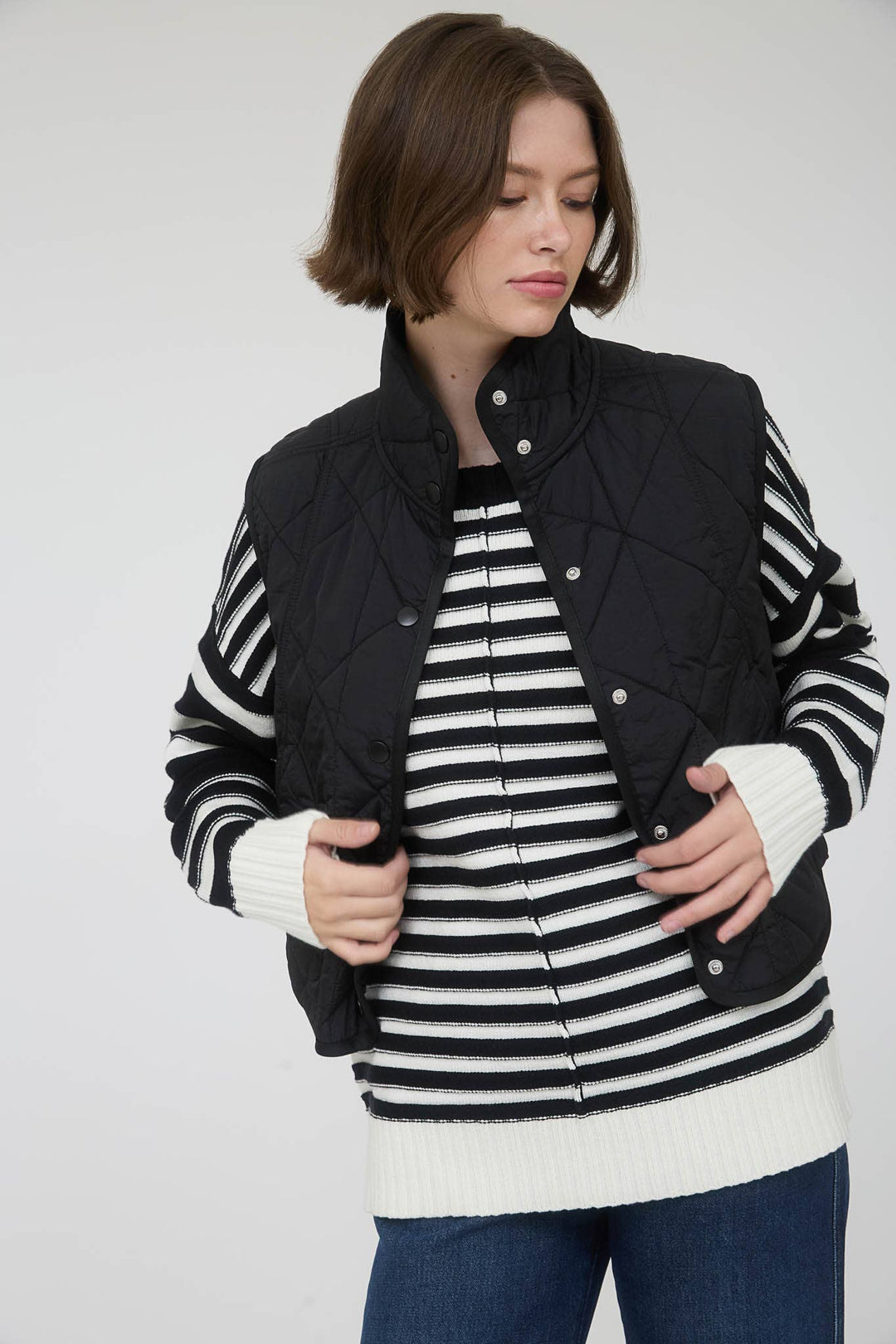 Quilted Puffer Vest black 4