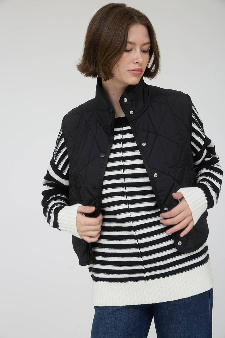 Quilted Puffer Vest black 4