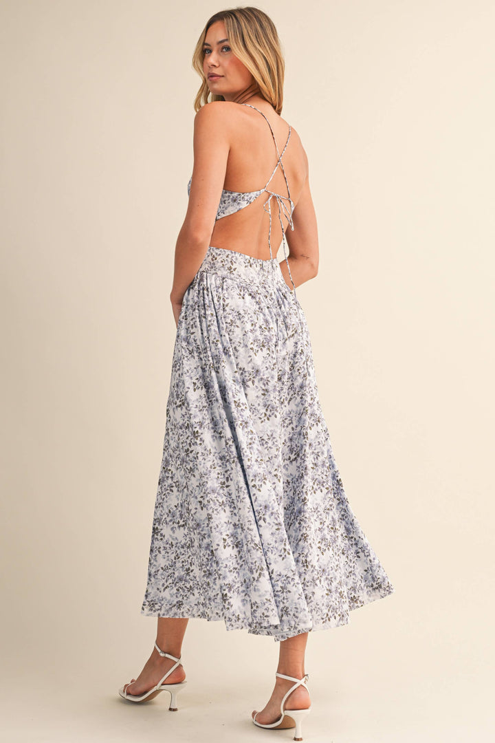 Klesis - Tied Midi Dress Blue 7