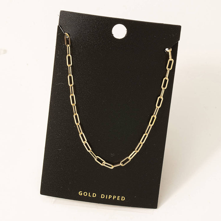 Gold Dipped Chain Link Necklace