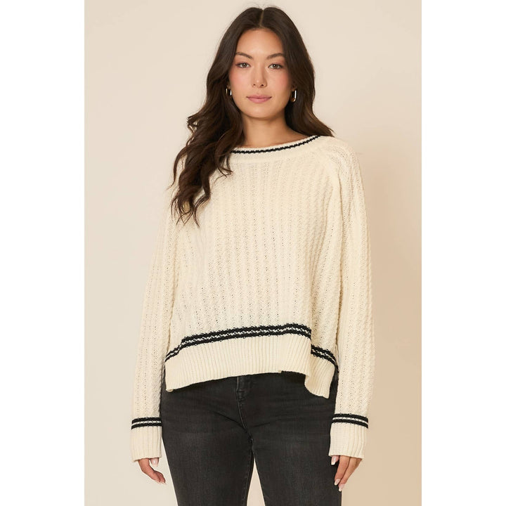 Soft Cable Knit Oversize Sweater Ivory