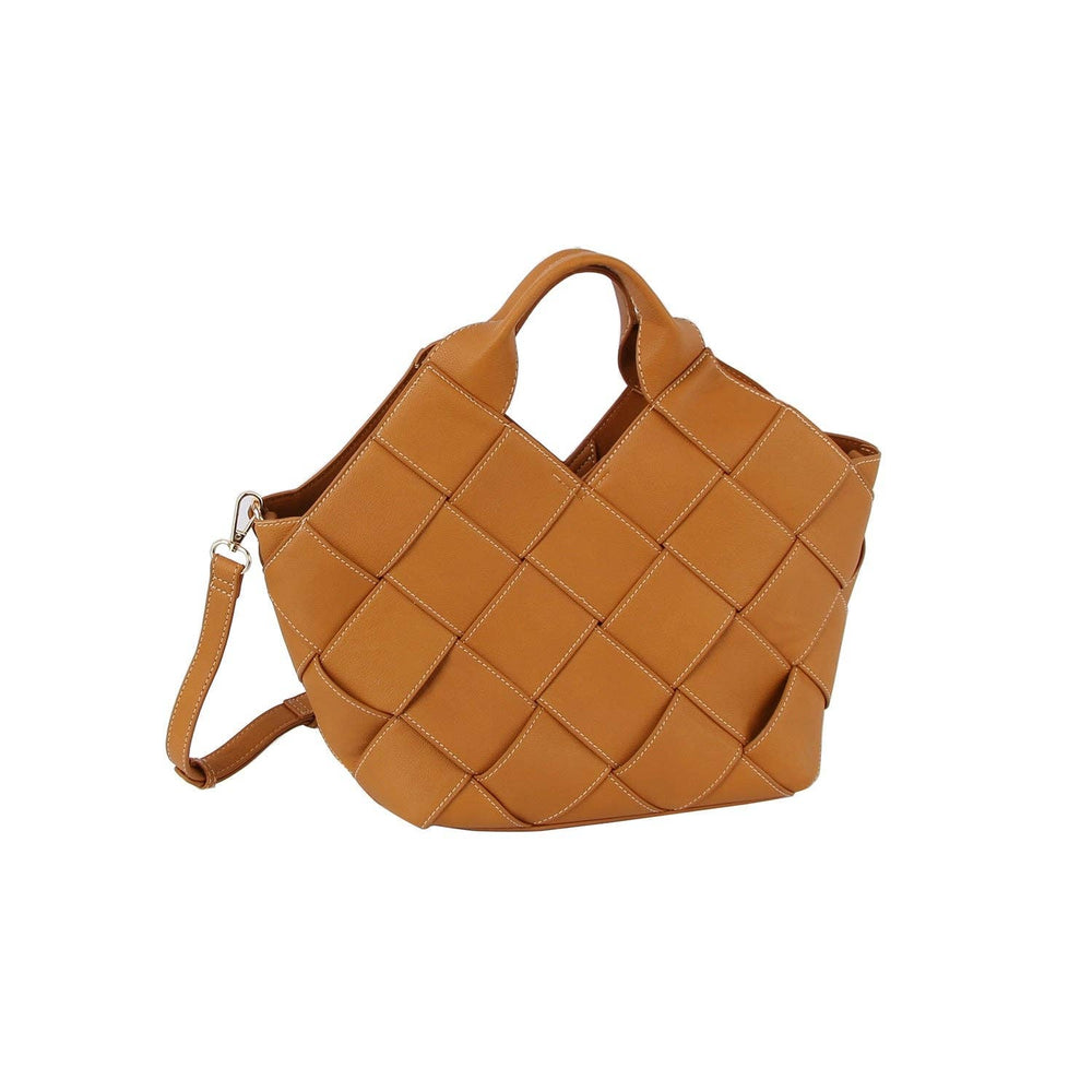 Handbag Factory Corp Basket Shape Tote and Wallet brown 1