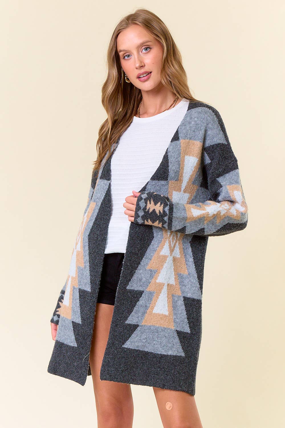 Doe and Rae - Azetc Sweater Cardigan2