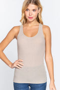 Racerback Rib Tank Top