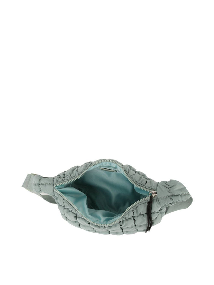 Puffy Quilted Sling Bag sage 2