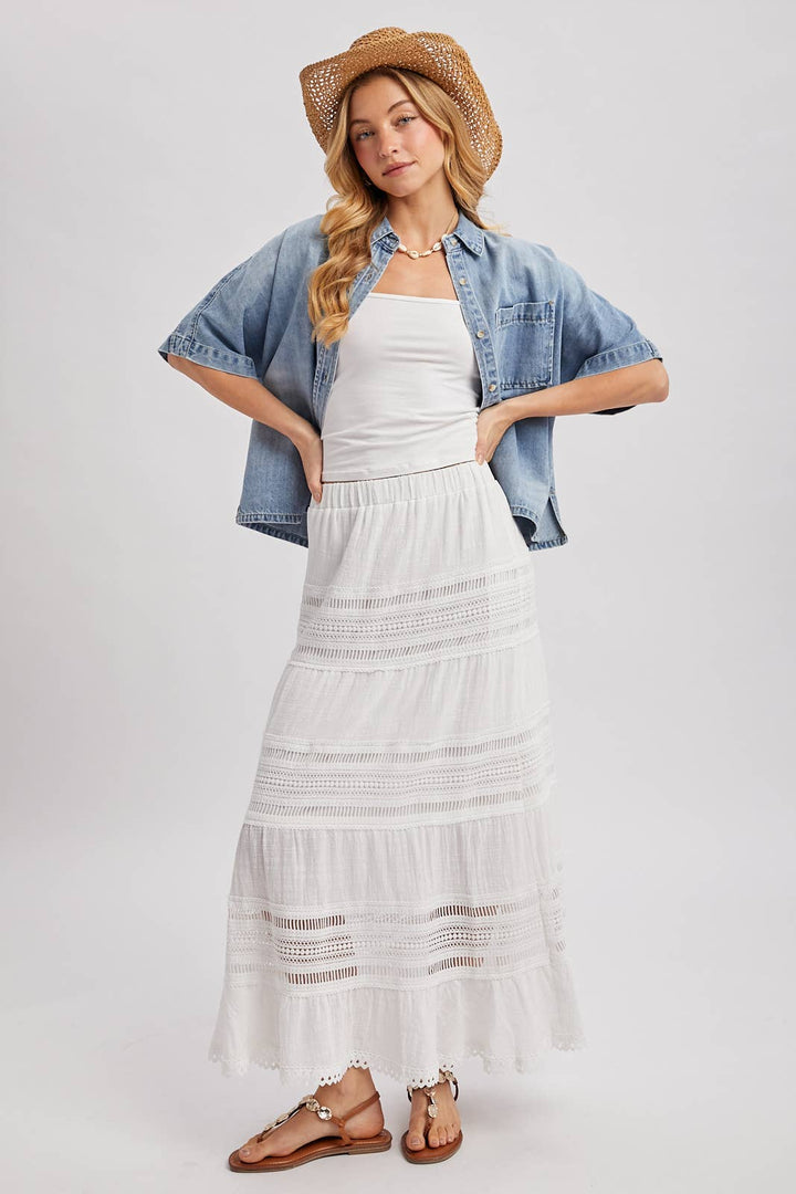 Bluivy Light Wash Denim Button Down Shirt