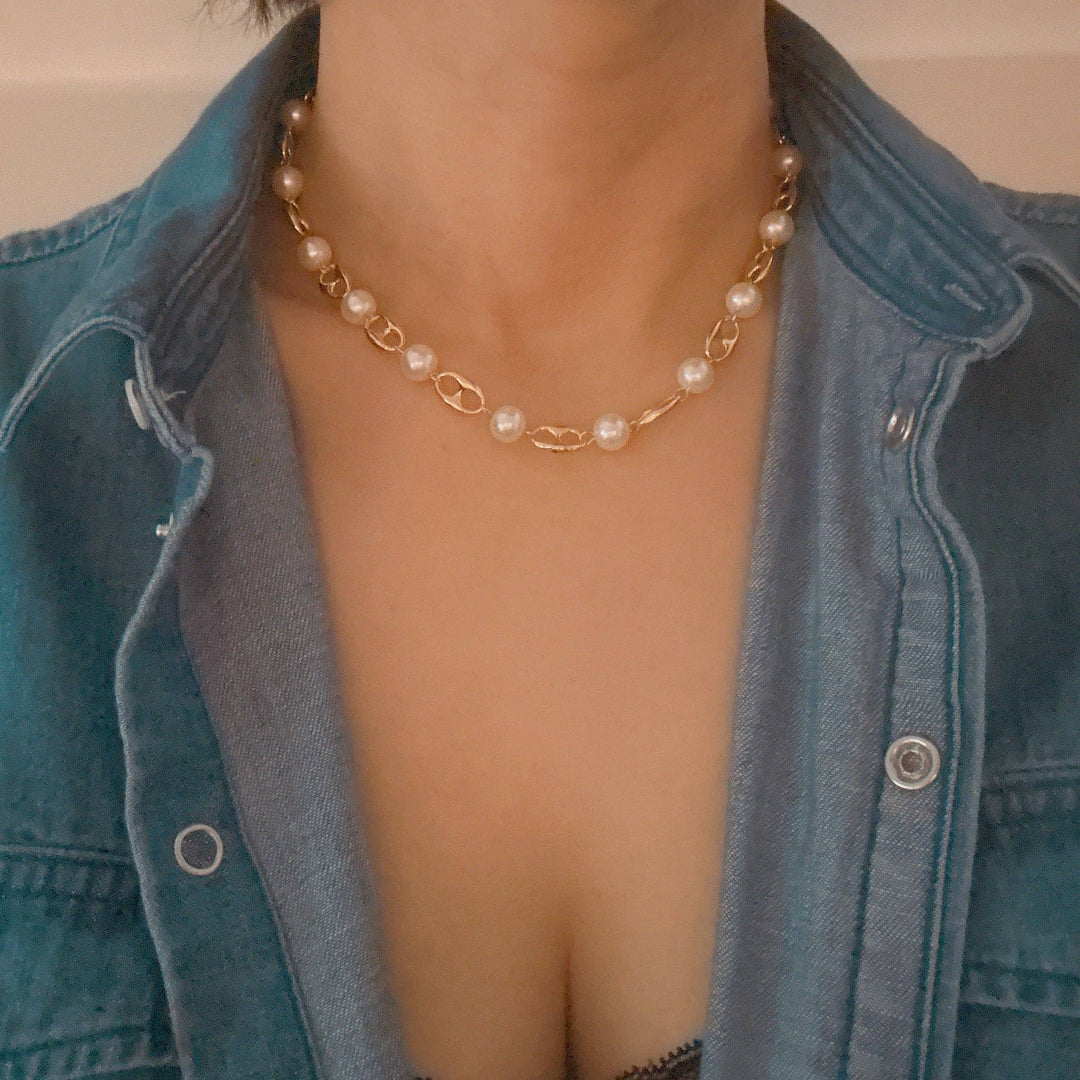 Ellison+Young - Nobles In Paris Pearl And Bit Necklace gold 4