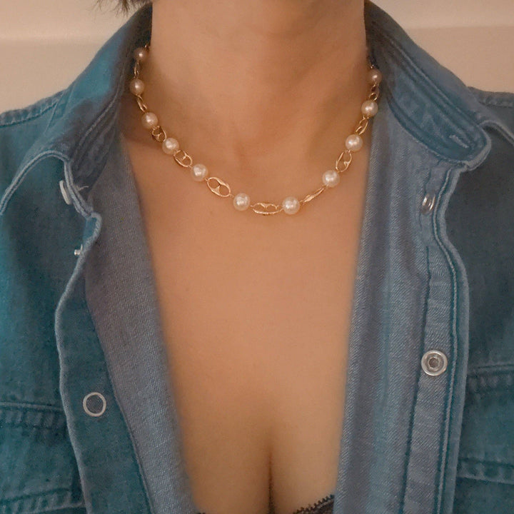 Ellison+Young - Nobles In Paris Pearl And Bit Necklace gold 4