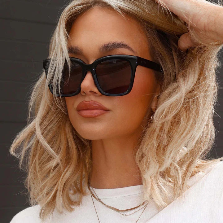 DIFF Meredith Black Grey Sunglasses 3