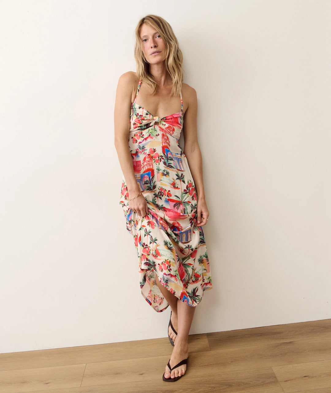 Marine Layer Paloma Halter Dress - Palmas Print 4