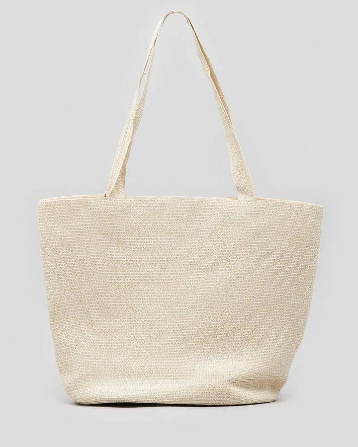 Rusty Gisele Straw Beach Bag