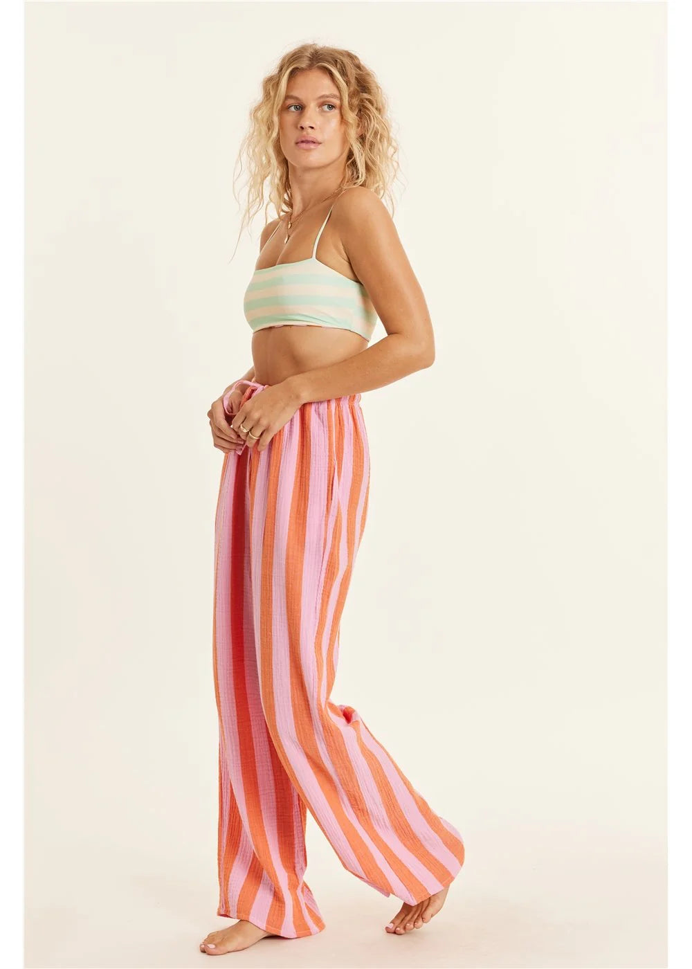 Sisstr Changing Tides Woven Pants - Peony 1