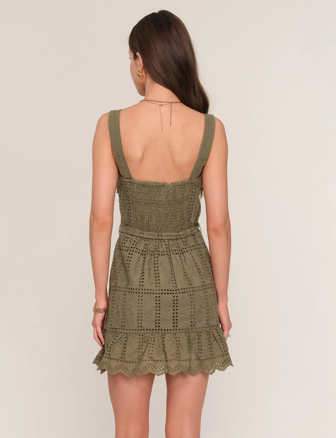 Heartloom Meredith Romper - Olive back