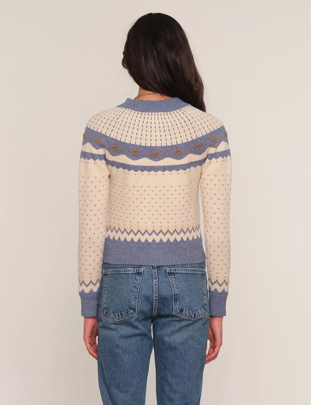 Heartloom Joya Cardigan - Ivory back