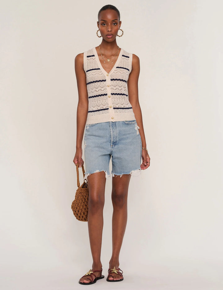 Heartloom Jacey Vest - Oat front