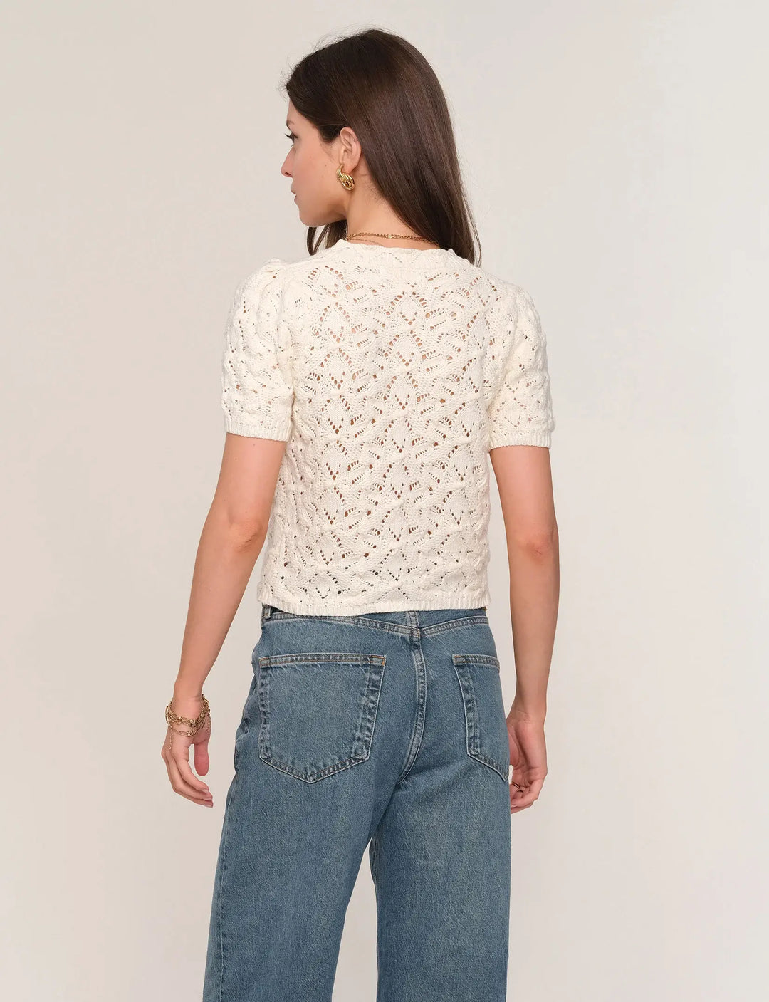 Heartloom Dana Cardi Eggshell back