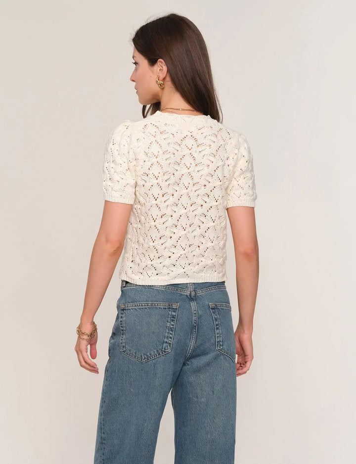 Heartloom Dana Cardi Eggshell back