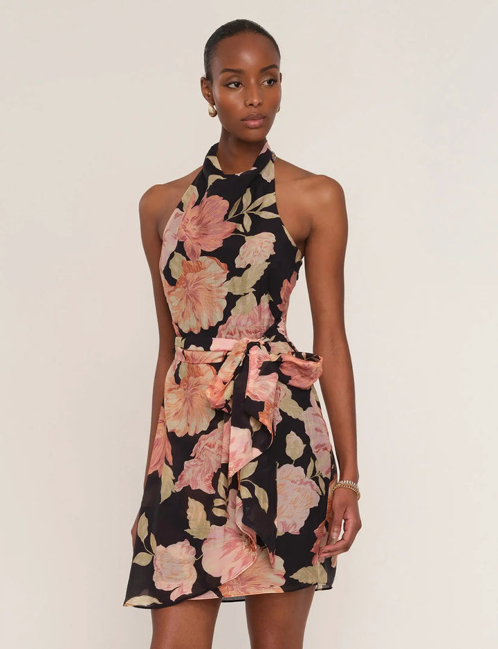 Heartloom Aurelie floral print tie waist mini dress