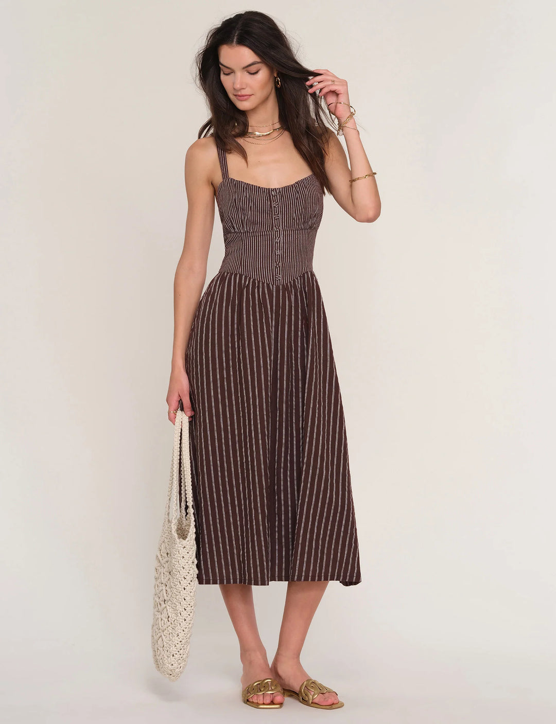 Heartloom Klimt Dress - Espresso