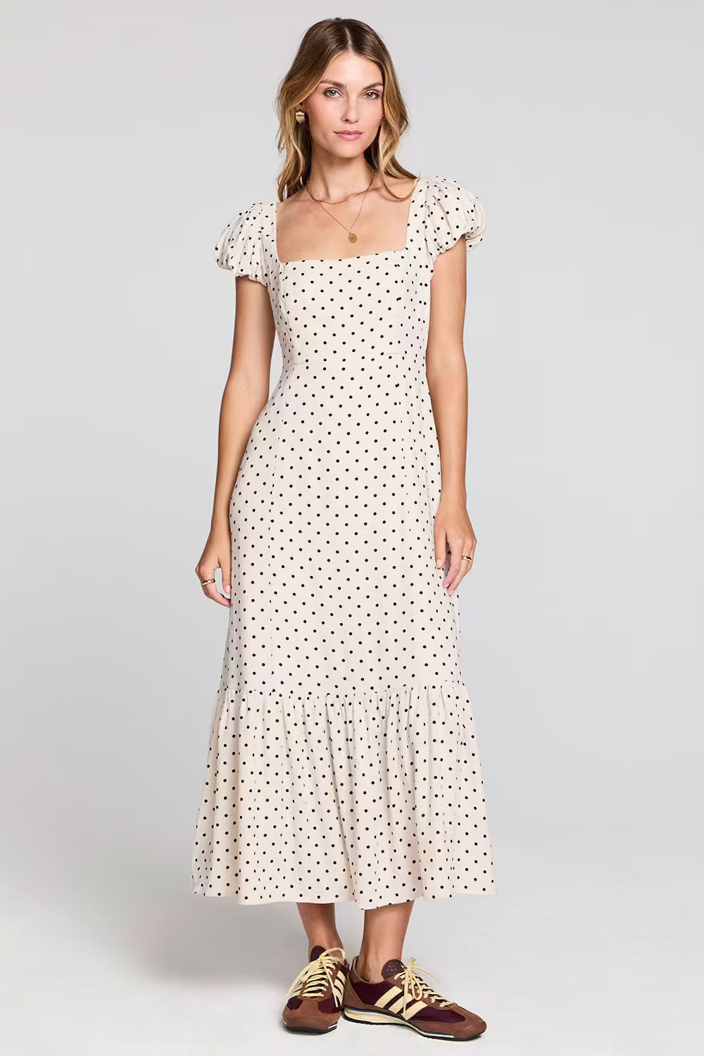 Saltwater Luxe Junniper Midi Dress - Natural frpnt