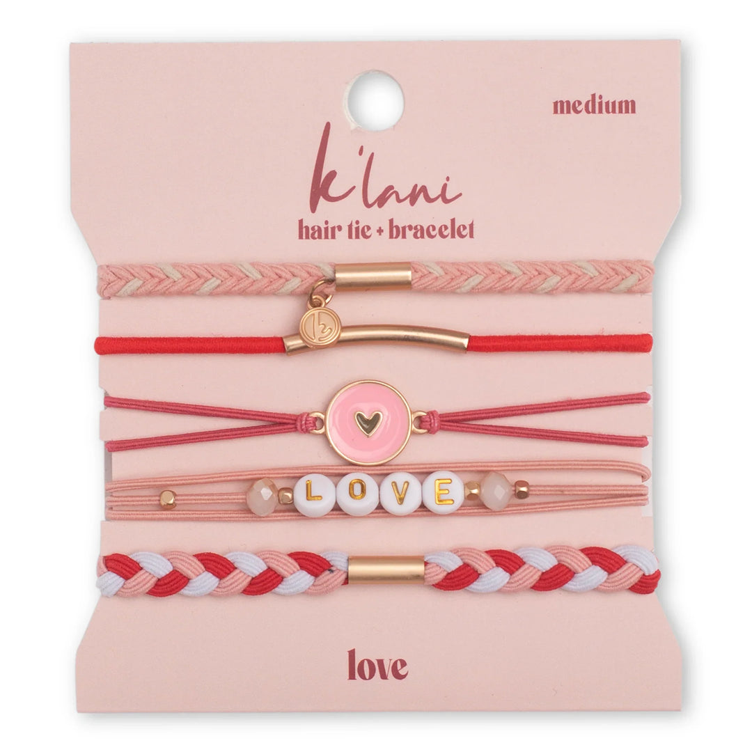 K'Lani Hair Tie Bracelet Love