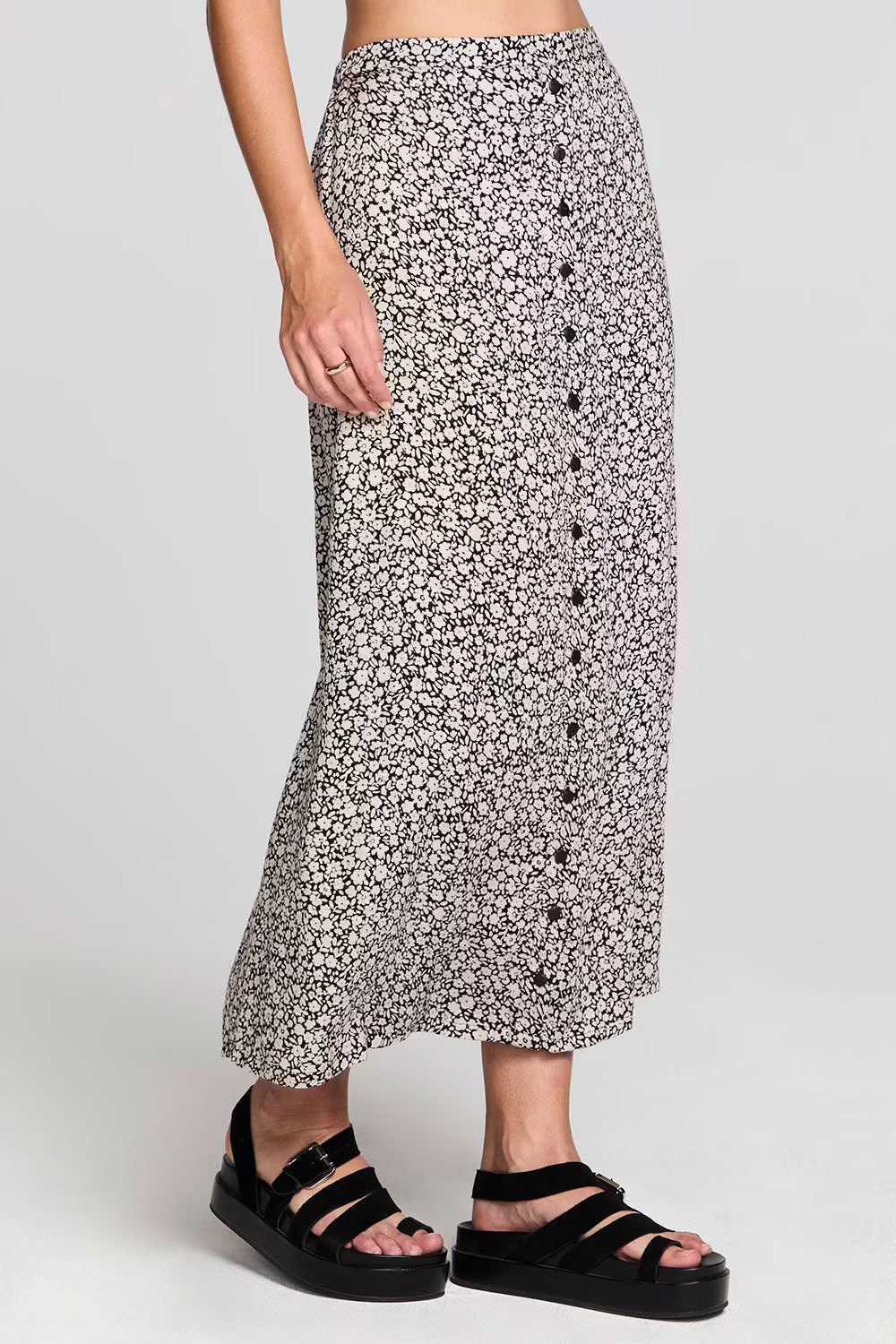 Saltwater Luxe Nolla Midi Skirt - Black 2
