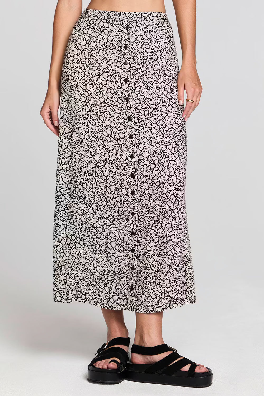 Saltwater Luxe Nolla Midi Skirt - Black
