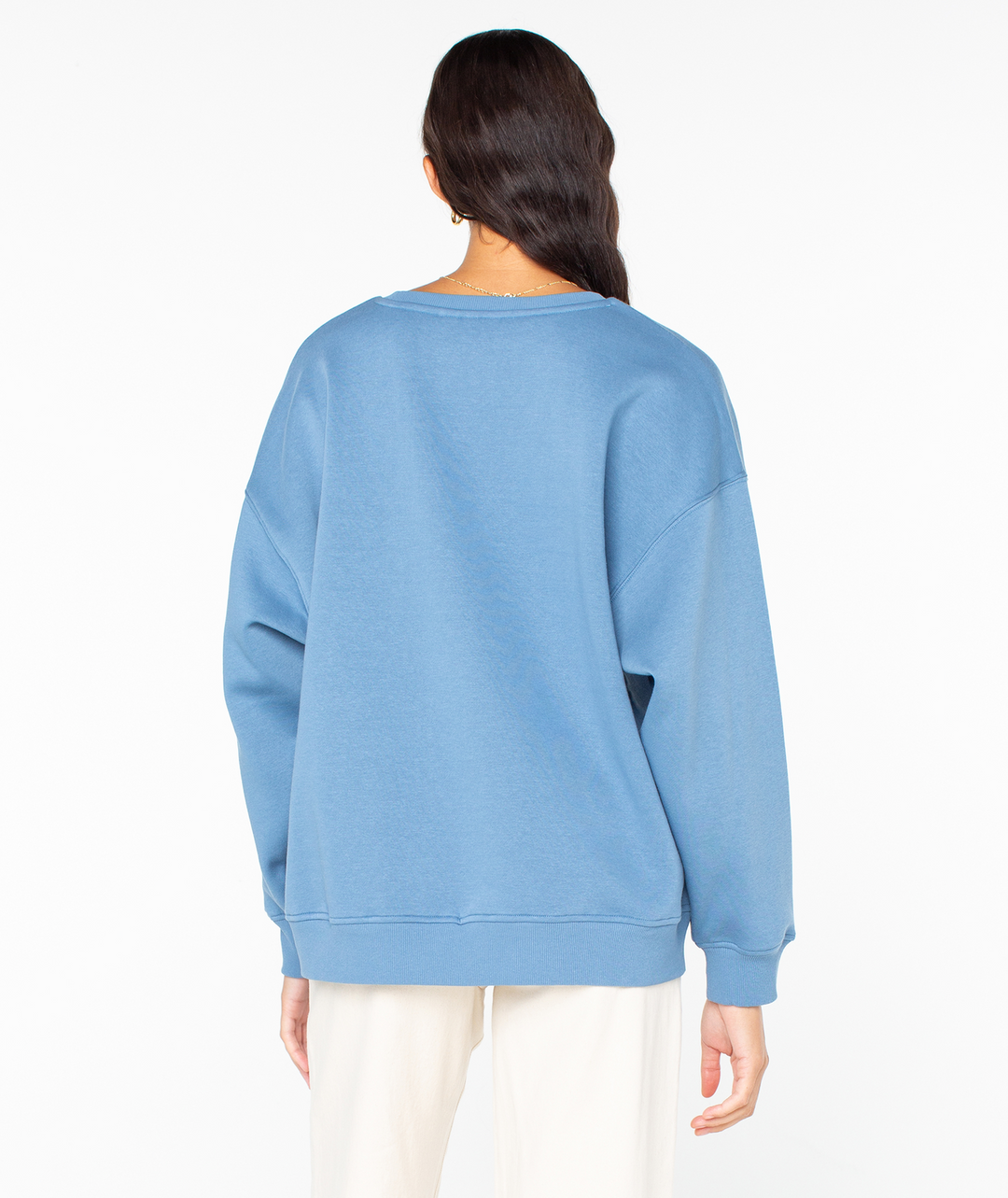 Roxy Morning Hike Crewneck Sweatshirt blue4