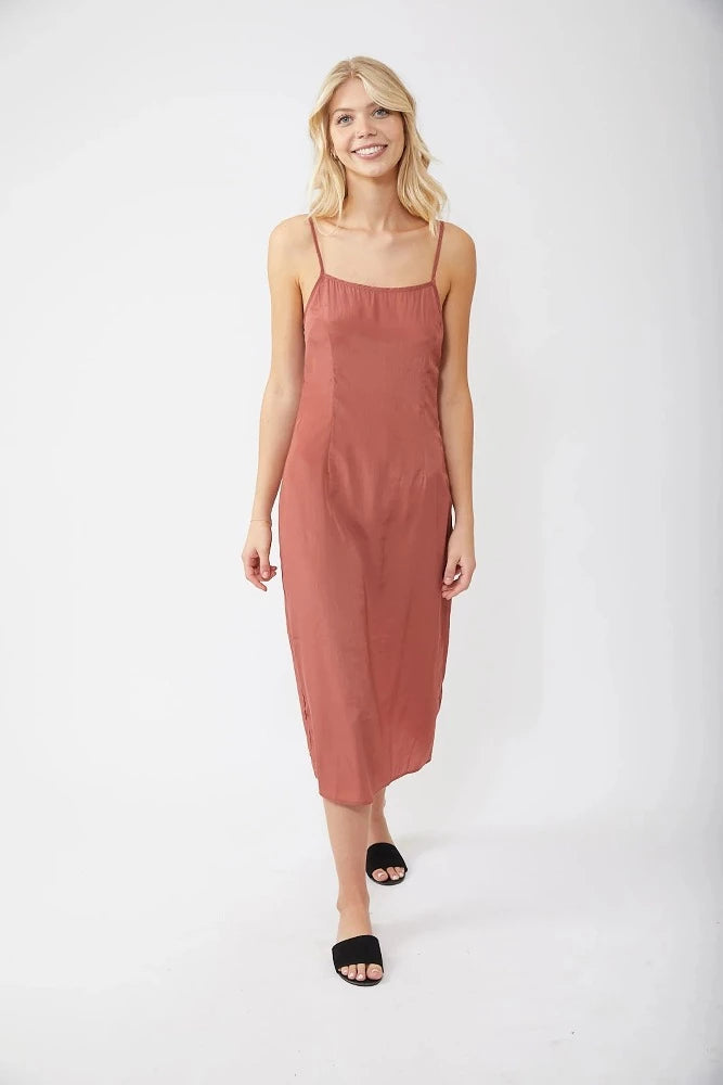 Terracotta Porter Midi Dress - Emma's Boutique