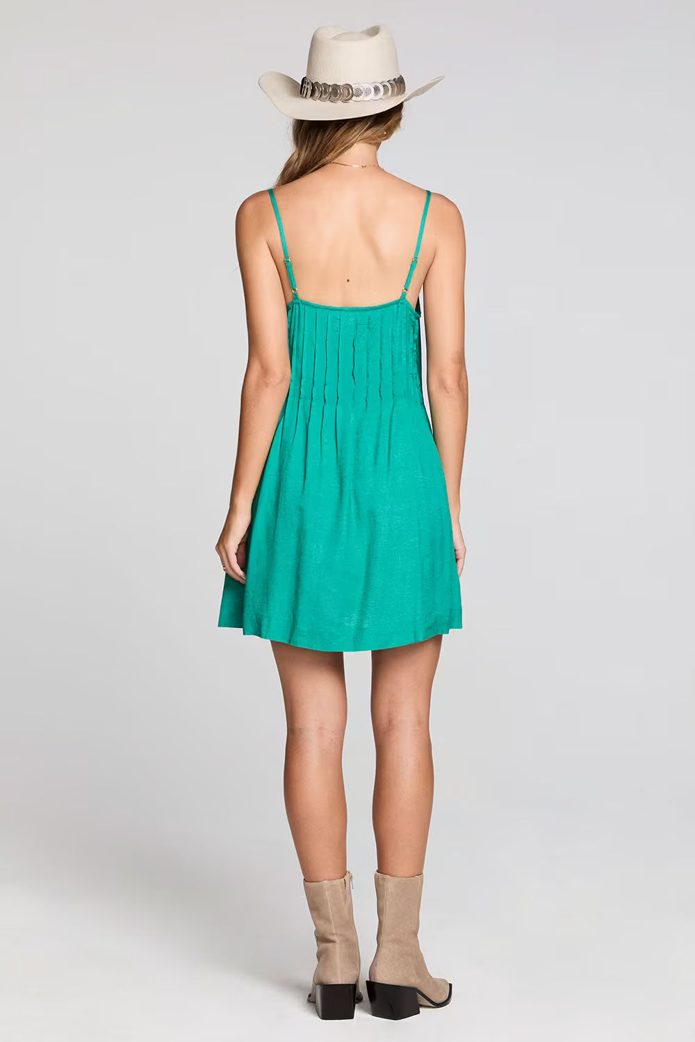 Saltwater Luxe Renoa Mini Dress in Jade relaxed summer dress